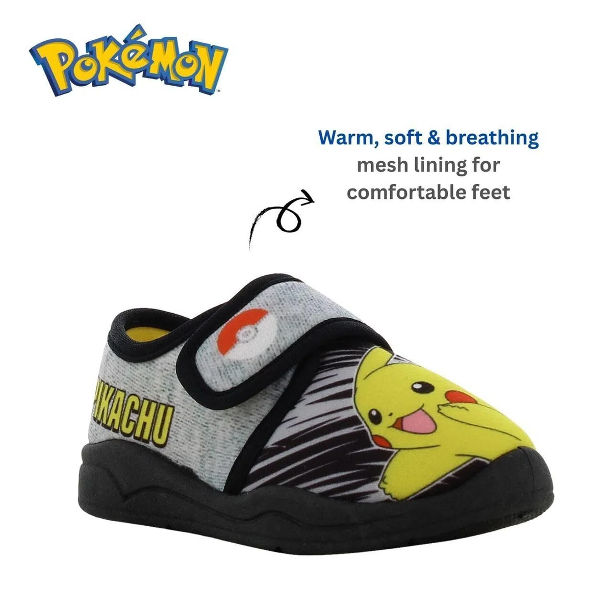 Leomil Pokémon Hausschuhe Jungen Pantoffeln Kinder, Ideal für Kindergarten oder Zuhause