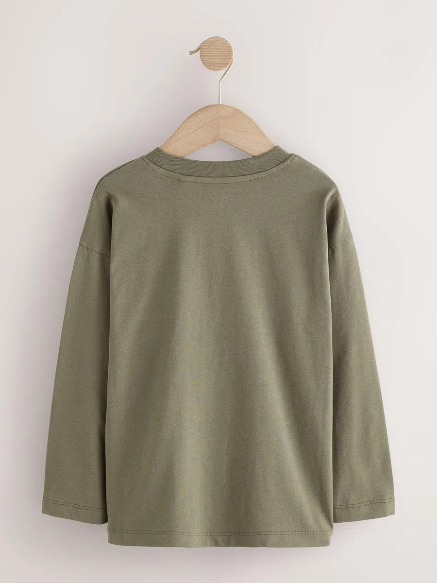 NEXT Jungen 4er-Pack Langarmshirts mit Kleiner Grafik