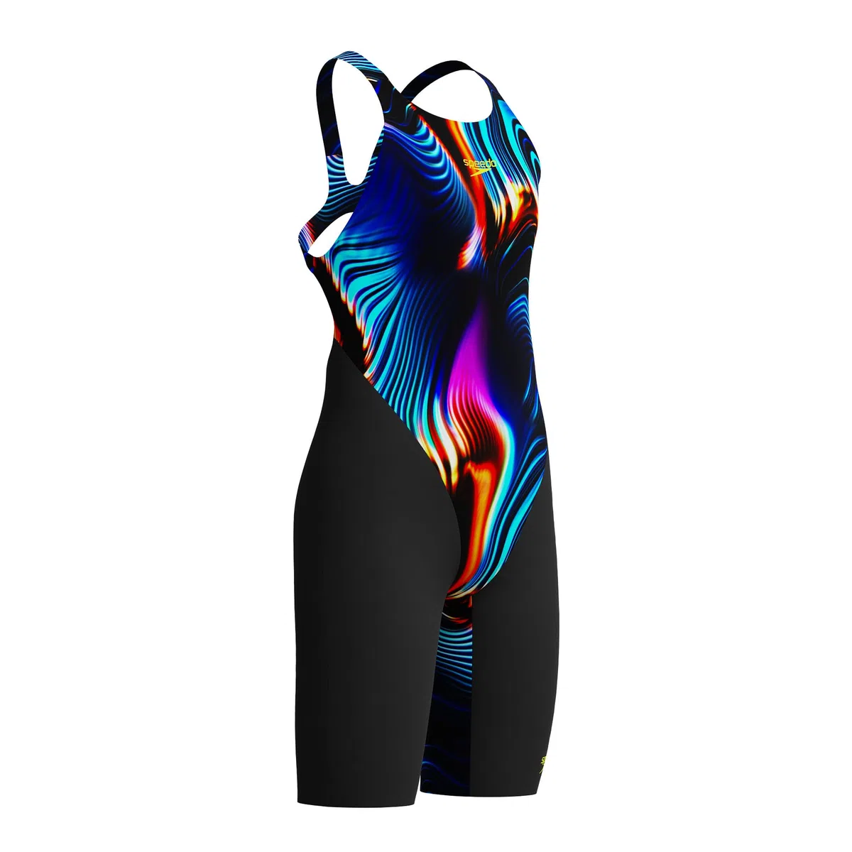 Speedo Fastskin Junior Endurance+ Max Badeanzug mit offenem Rücken, Kniehaut, Lava Blur