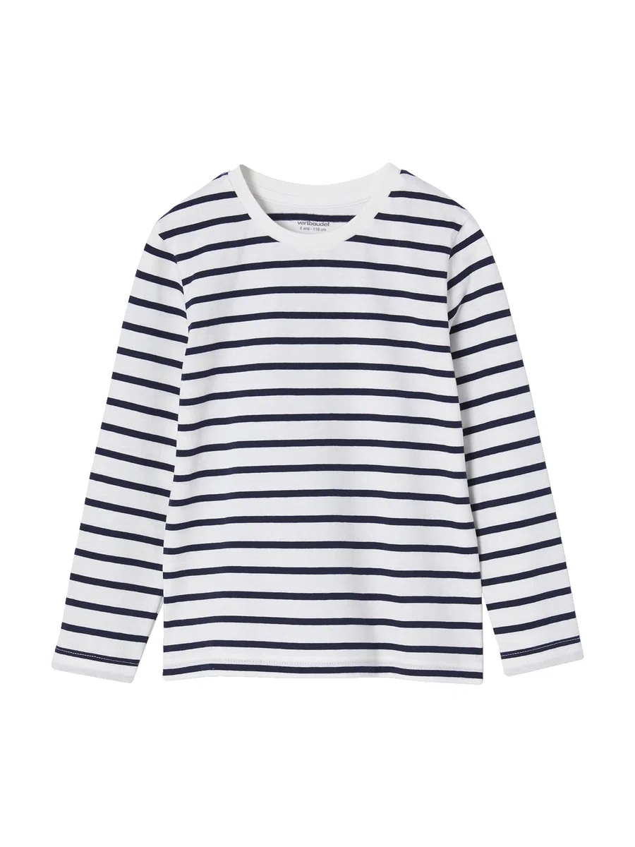 Vertbaudet 3er-Pack Jungen Langarmshirts Basic Bordeaux 110