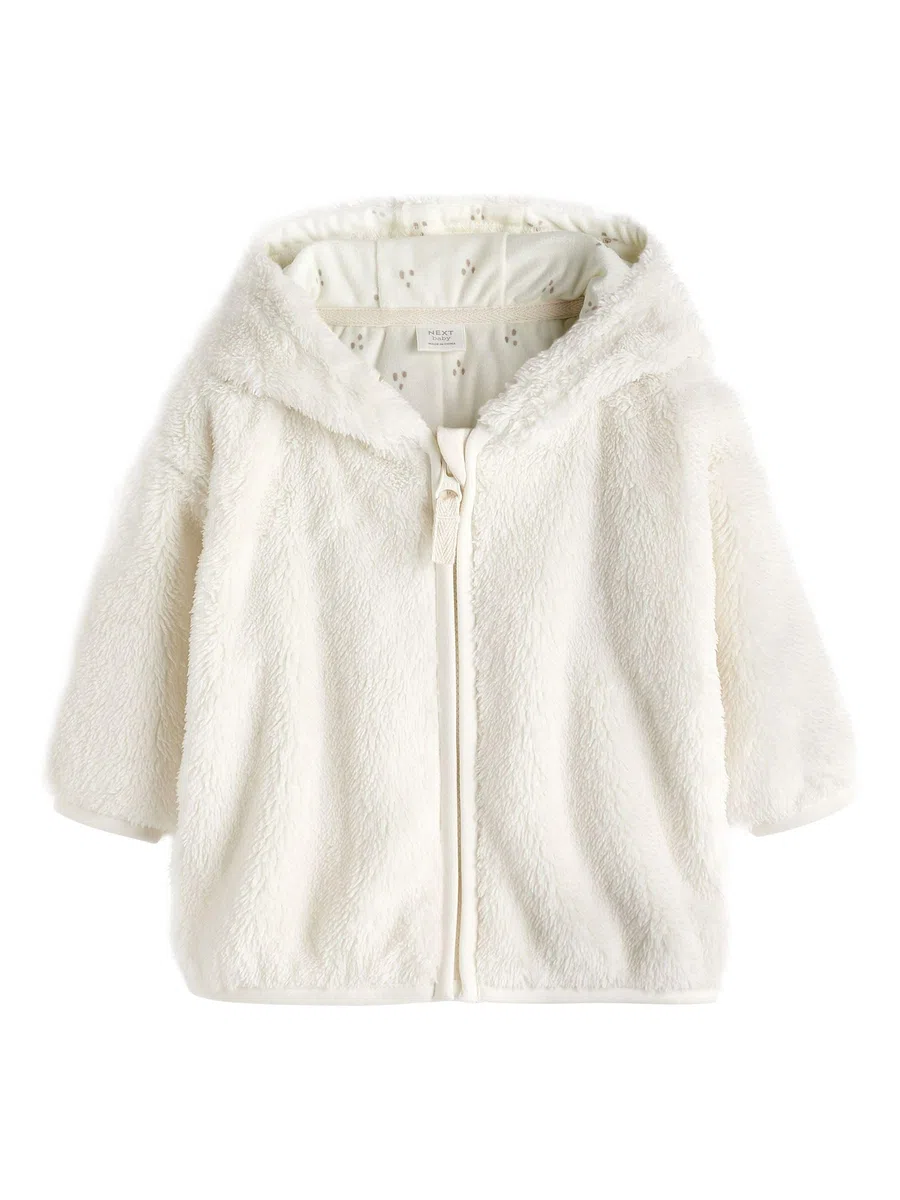 NEXT Baby Mädchen Baby-Fleecejacke mit Kapuze