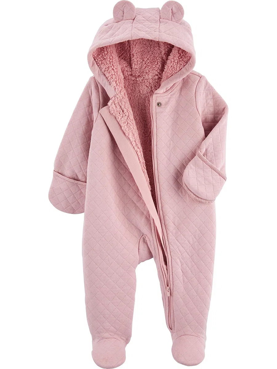 Simple Joys by Carter's Unisex Baby Fleece Footed Jumpsuit Pram Schneeanzug (1er Pack)