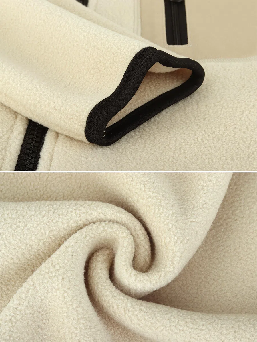 Kleinkind Kinder Polar Fleece Jacke Stehkragen Winddichte Jacke Reißverschluss Leichte Mantel Einfach Eltern-Kind Oberbekleidung