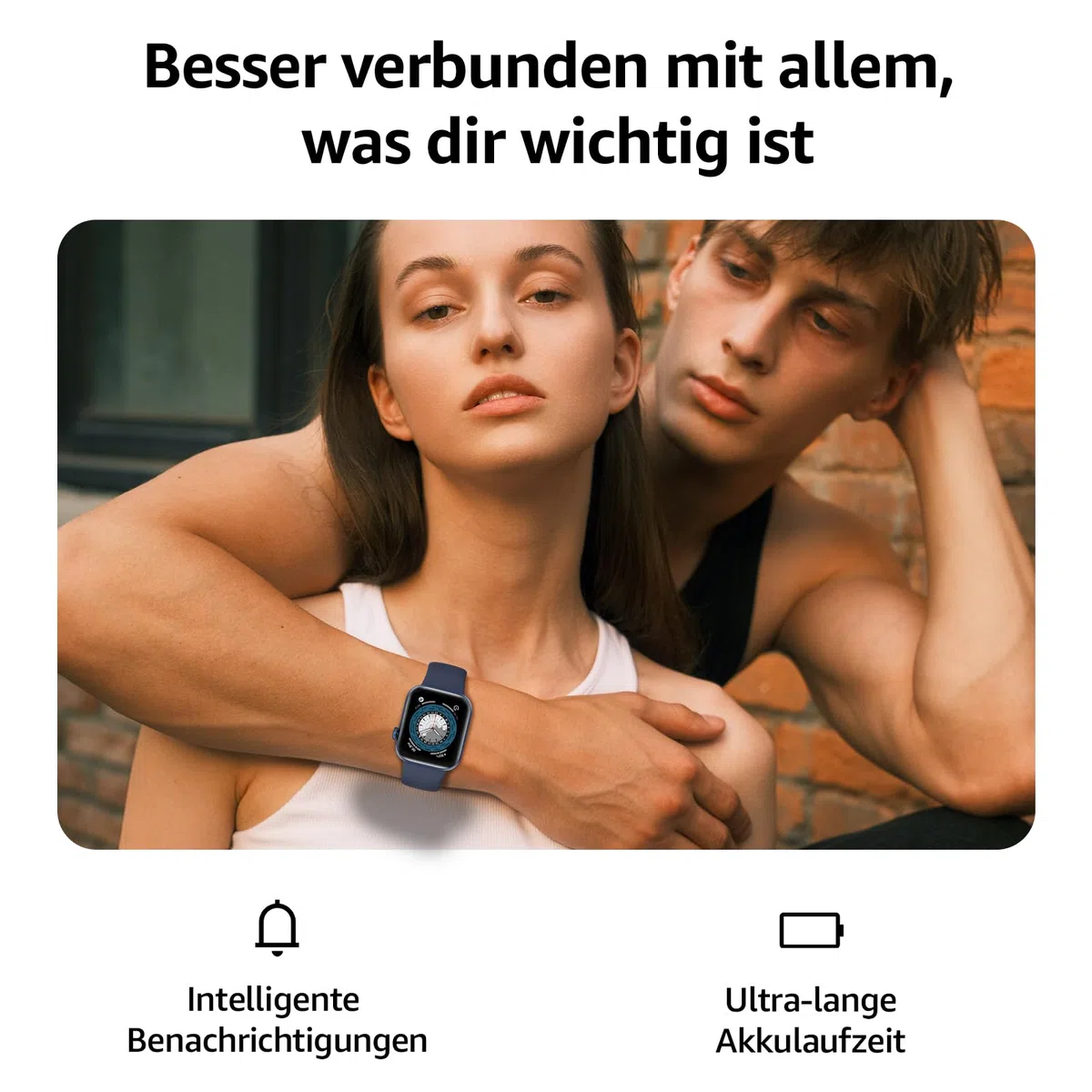 Smartwatch Damen Herren, 1,85" HD Touch Fitnessuhr mit Telefonfunktion, 140+Sportmodi Smart Watch Fitness Tracker mit Pulsmesser Schlafmonitor Schrittzähler, IP68 Wasserdicht Sportuhr Navy blue