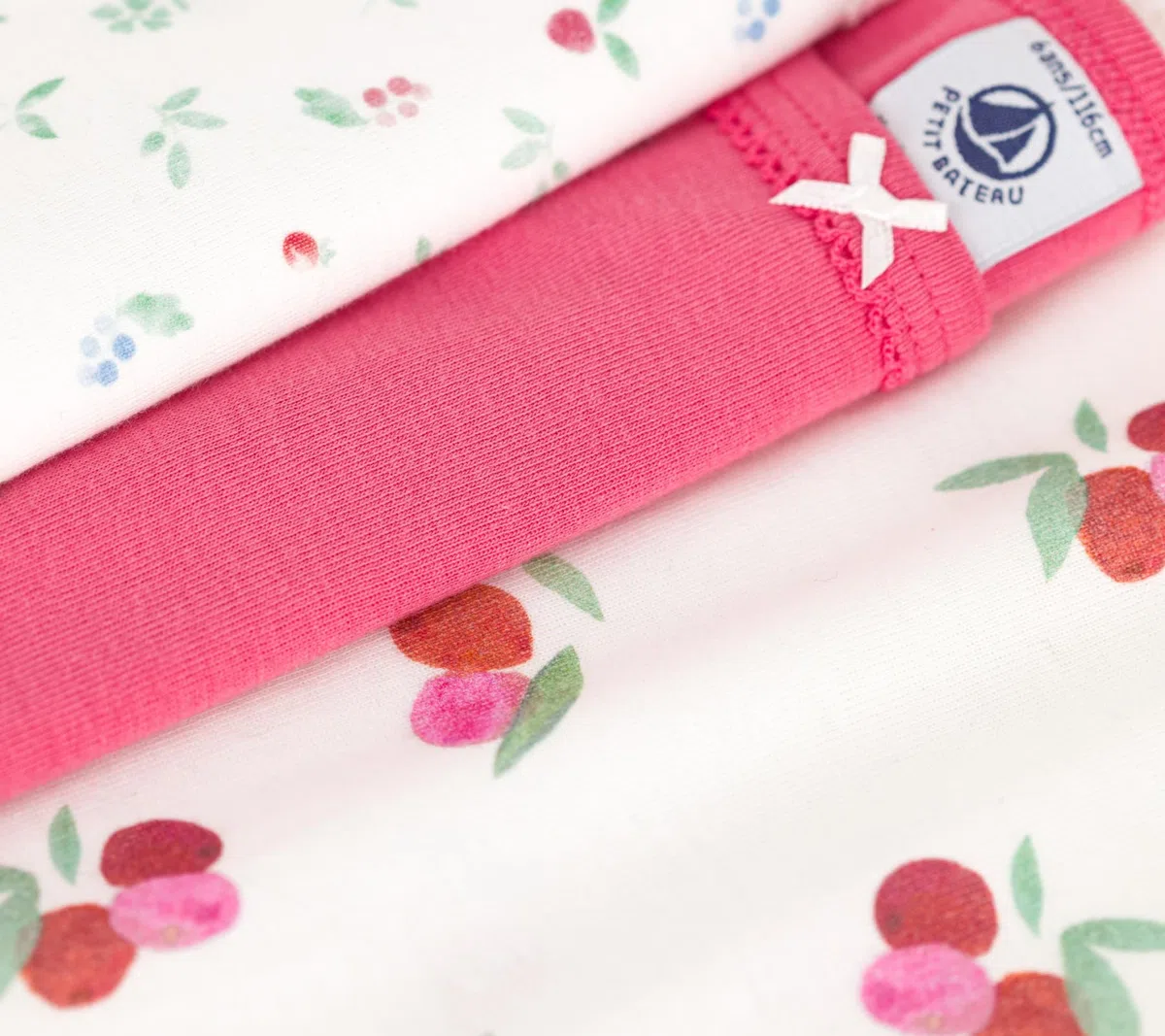 Petit Bateau Mädchen Hosenträgerhemden (3er Pack)