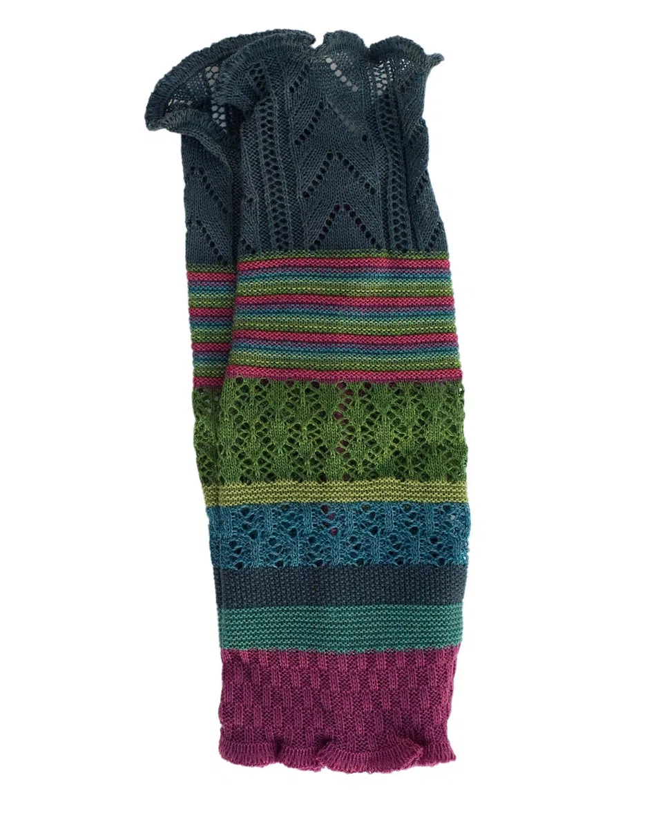 invero, Merino Armstulpen Ruby Mehrfarbig, 100% Wolle