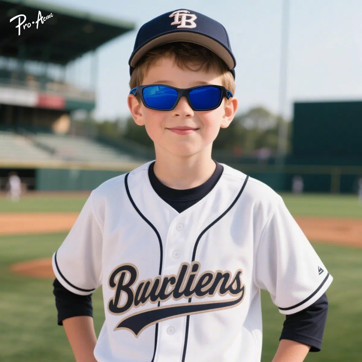 Pro Acme Kinder Sonnenbrille polarisiert UV-Schutz TR90 unzerbrechlich Sport Schattierungen für Jungen Mädchen S703