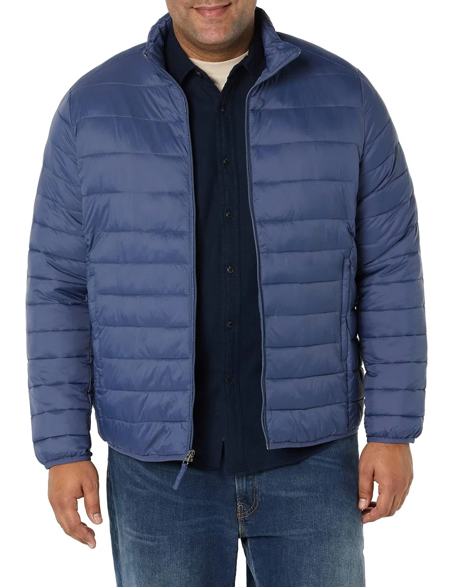Amazon Essentials Herren Verstaubare, Leichte, Wasserabweisende Pufferjacke (Erhältlich In Big & Tall)