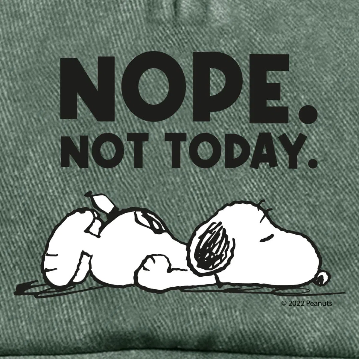 Spreadshirt Peanuts Snoopy Nope Not Today Bürohumor Vintage Cap