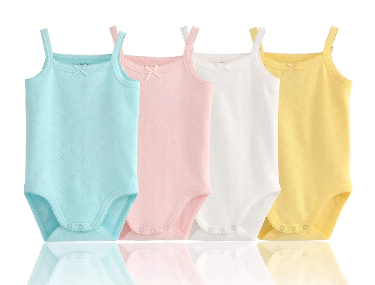 ärmelloses Tanktop, Body, für Babys, Mädchen, aus Baumwolle, 3er-Pack Strampler