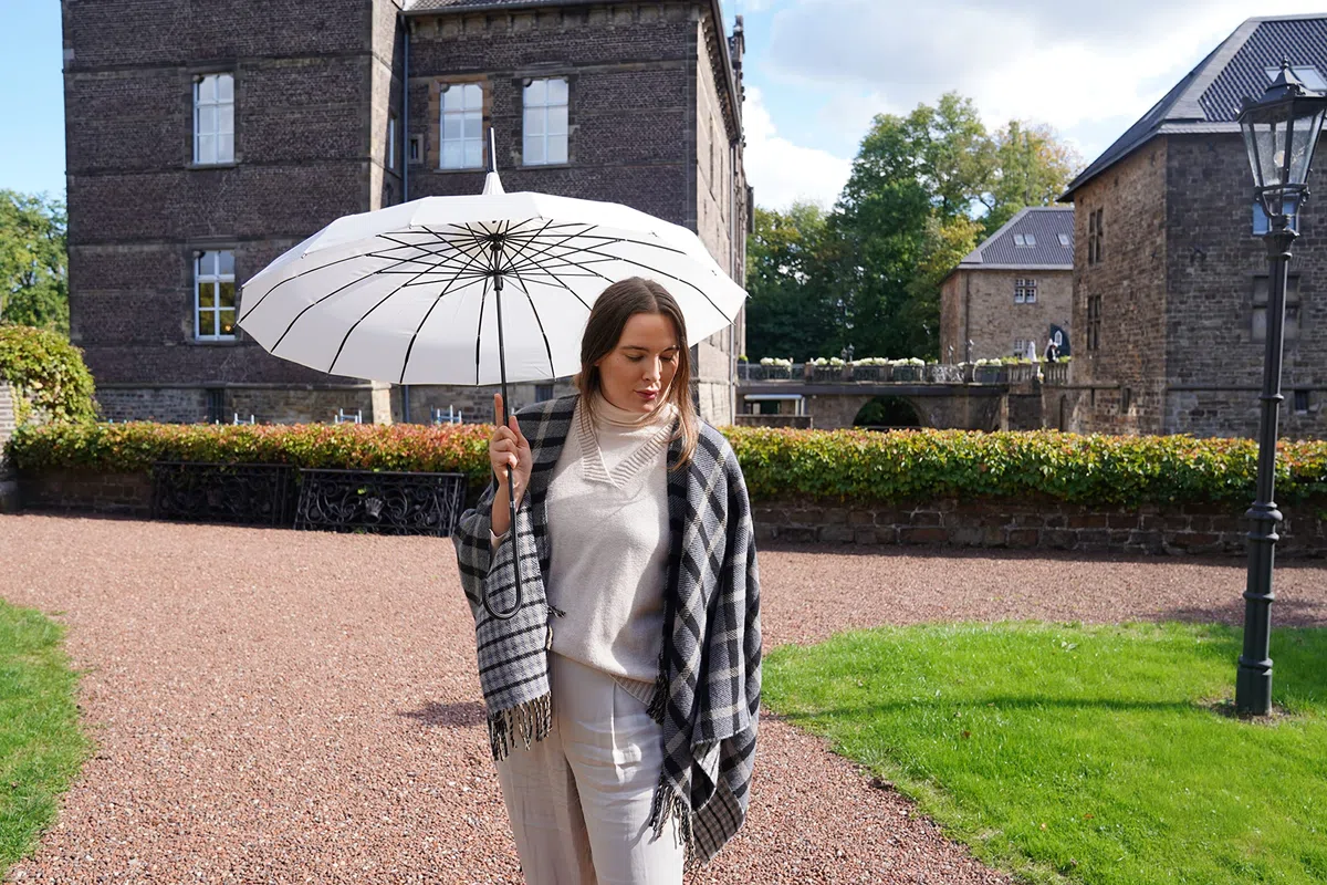 VON LILIENFELD Regenschirm Sonnenschirm Hochzeit Brautschirm Pagode Fabienne