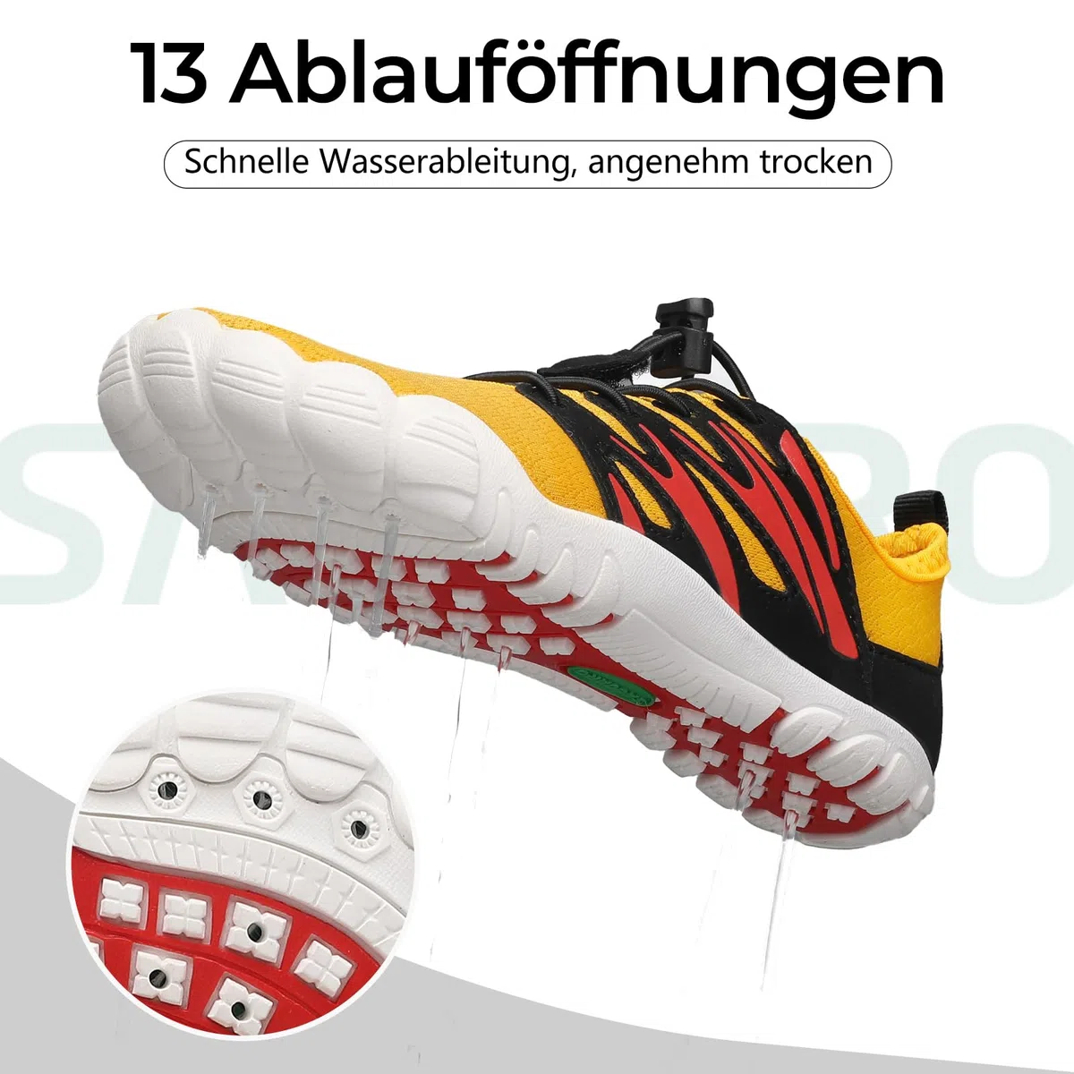 SAGUARO Badeschuhe Barfußschuhe Kinder - Breite Schnell Trocknend Leicht Weich -Strand Meer Surfen, Gr 25-38