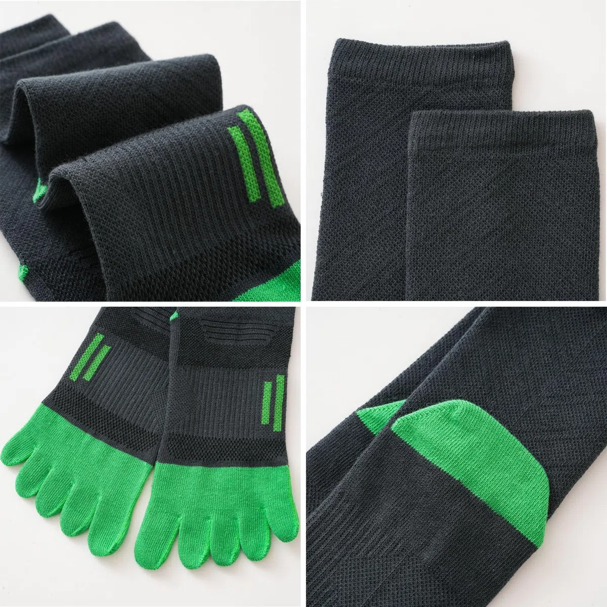 Herren Zehensocken Baumwolle,Five Fingers Socken für Sport Laufende,Sportsocken für Herren 4 Paar