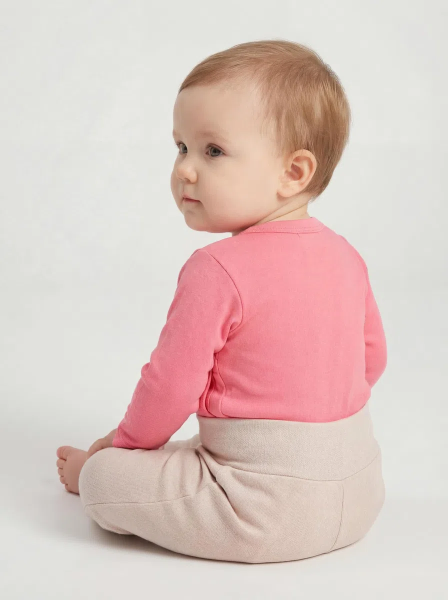 TupTam Baby Mädchen Langarm Wickelshirt Baumwolle 5er Set
