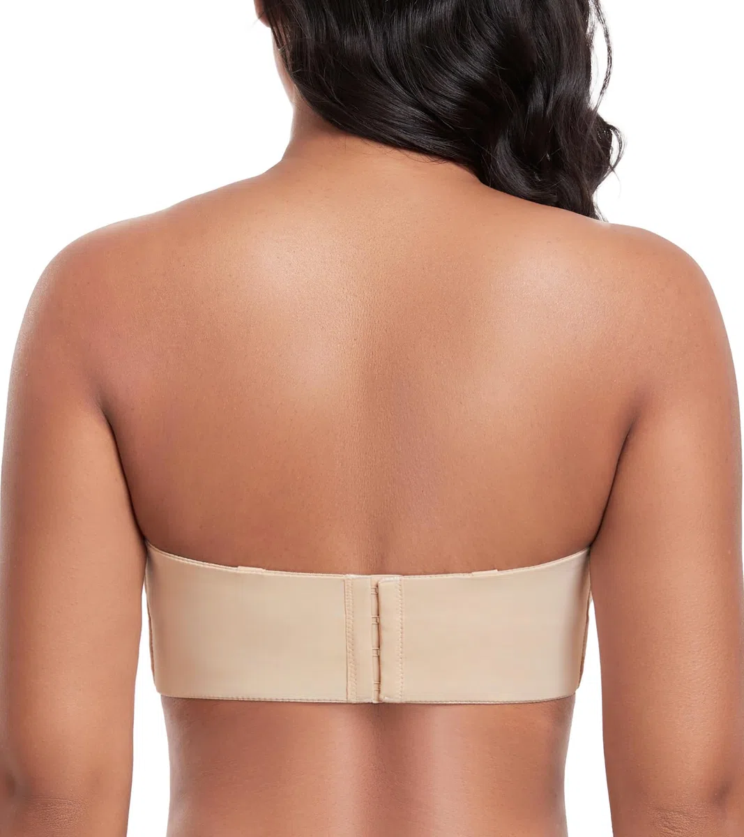 Lemorosy Damen Trägerloser BH V-Ausschnitt Bügel Push Up Minimizer BH Abnehmbare Träger T-Shirt-BH