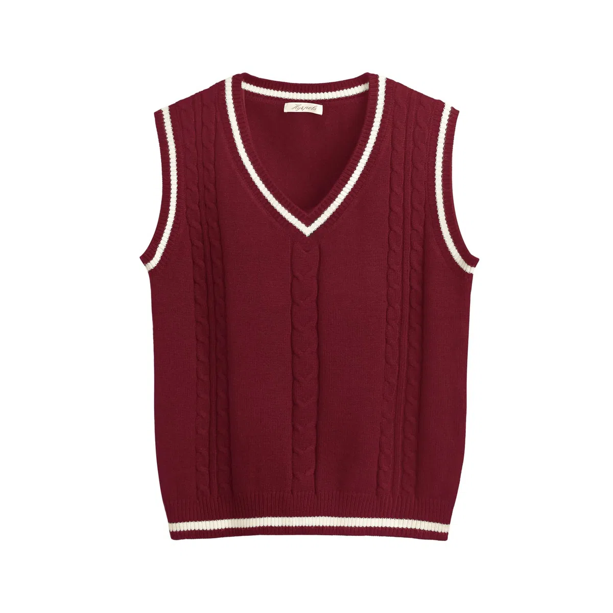 Y2K Damen-Pullover, ärmelloses Muster, adretter Stil, gestrickt, bauchfreies Tanktop für Mädchen