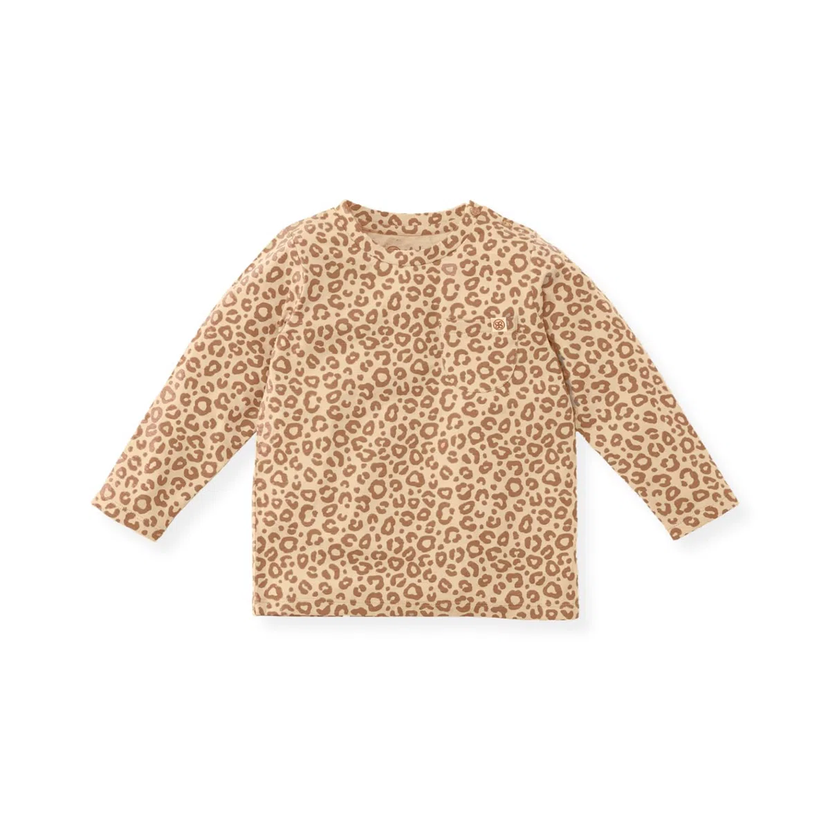 Cloby Kinder Long Sleeve Shirt/Langarmshirt - mit UV-Schutz (UPF 50+) - für Jungen und Mädchen - Leopard braun (Gr. 3-4 Jahre)