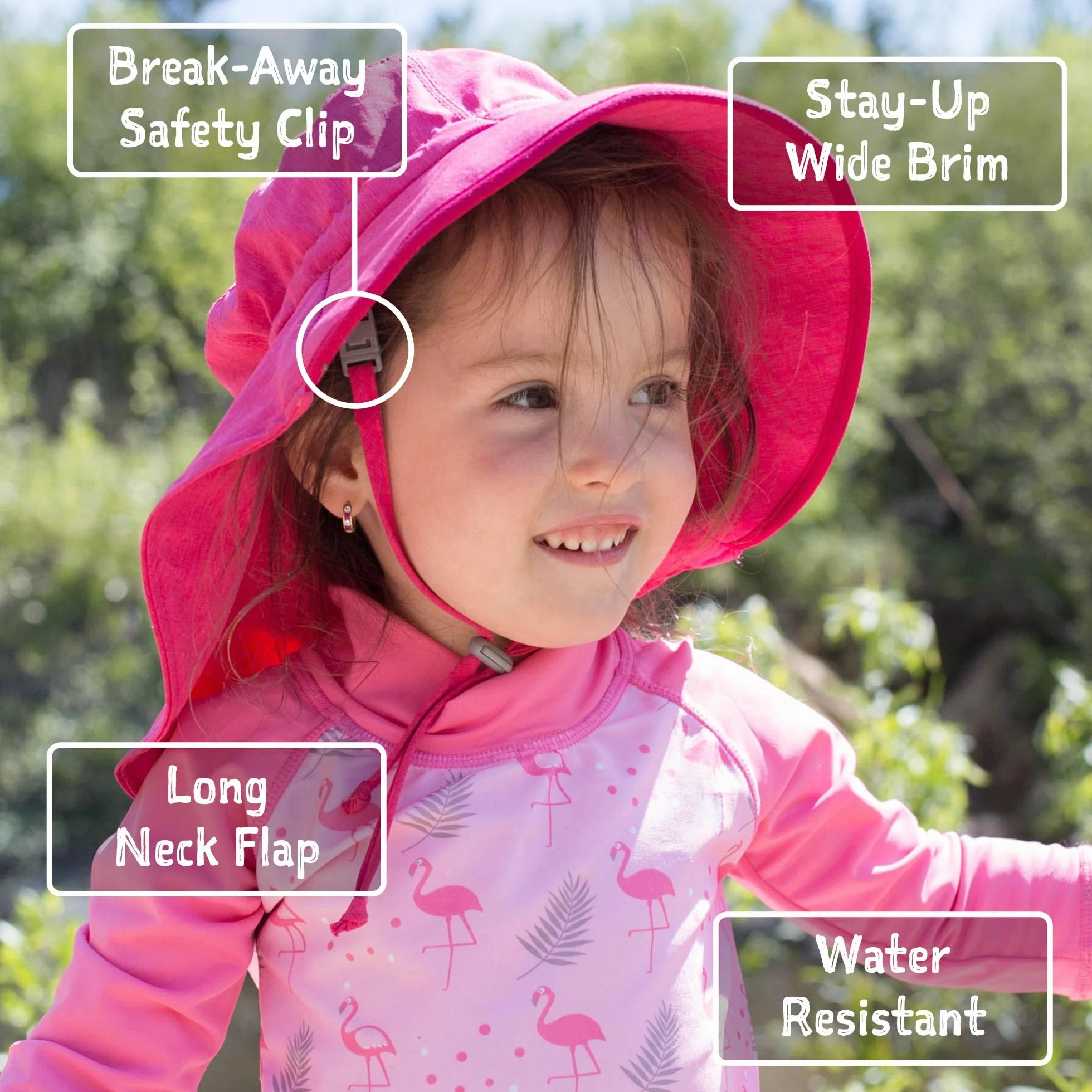 Jan & Jul Kinder Grow-with-Me Aqua-Dry Abenteuer-Sonnenhut