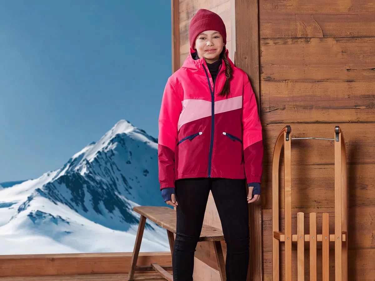 Crivit Kinder & Jugendliche Ski Jacke Skijacke Girls wasserabweisendes Obermaterial