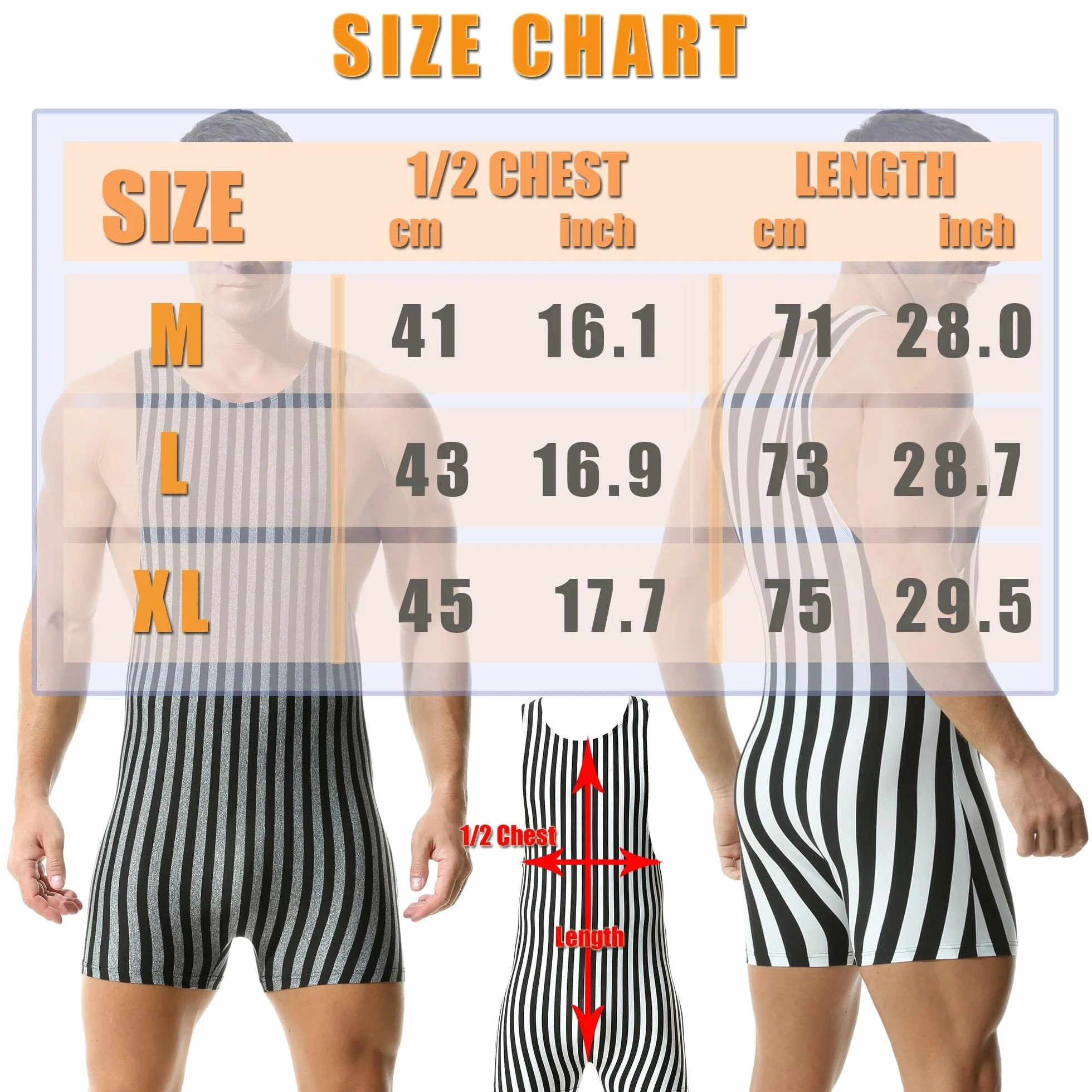 Männer Mode Streifen Ein Stück Bodysuit Wrestling Singlet Athletische Leotard Gym Sportswear Undershirt