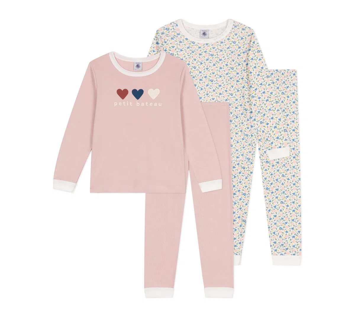Petit Bateau Mädchen umstandspyjama Damen (2er Pack)