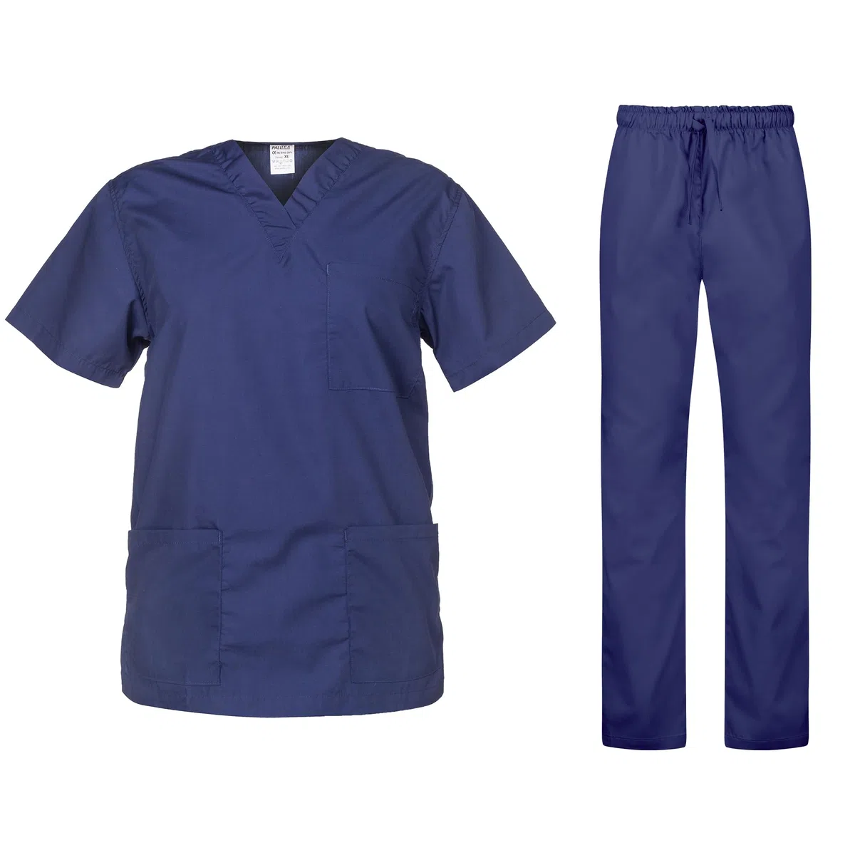 B-well Cesare Unisex-Schrubb-Set Schlupfkasack + Schlupfhose Set Medizin Arzt Uniform Schlupfjacke Oberteil mit Hose Medizinische Berufsbekleidung