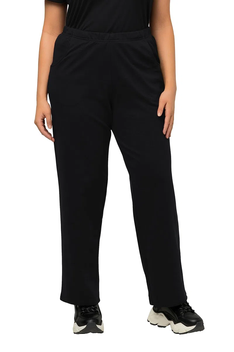 Ulla Popken Damen große Größen Übergrößen Plus Size Jogginghose, gerades Bein, Gummibund 624781