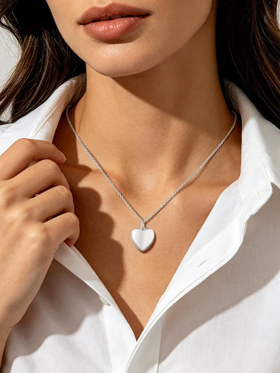 Custom4U Medaillon zum Öffnen für 1/2 Fotos – 925 Sterlingsilber/14k vergoldet Personalisierte Halskette mit Bild Herz/Oval/Rund Amulett zum Öffnen, Fotogeschenke für Mutter Ehefrau Freundin