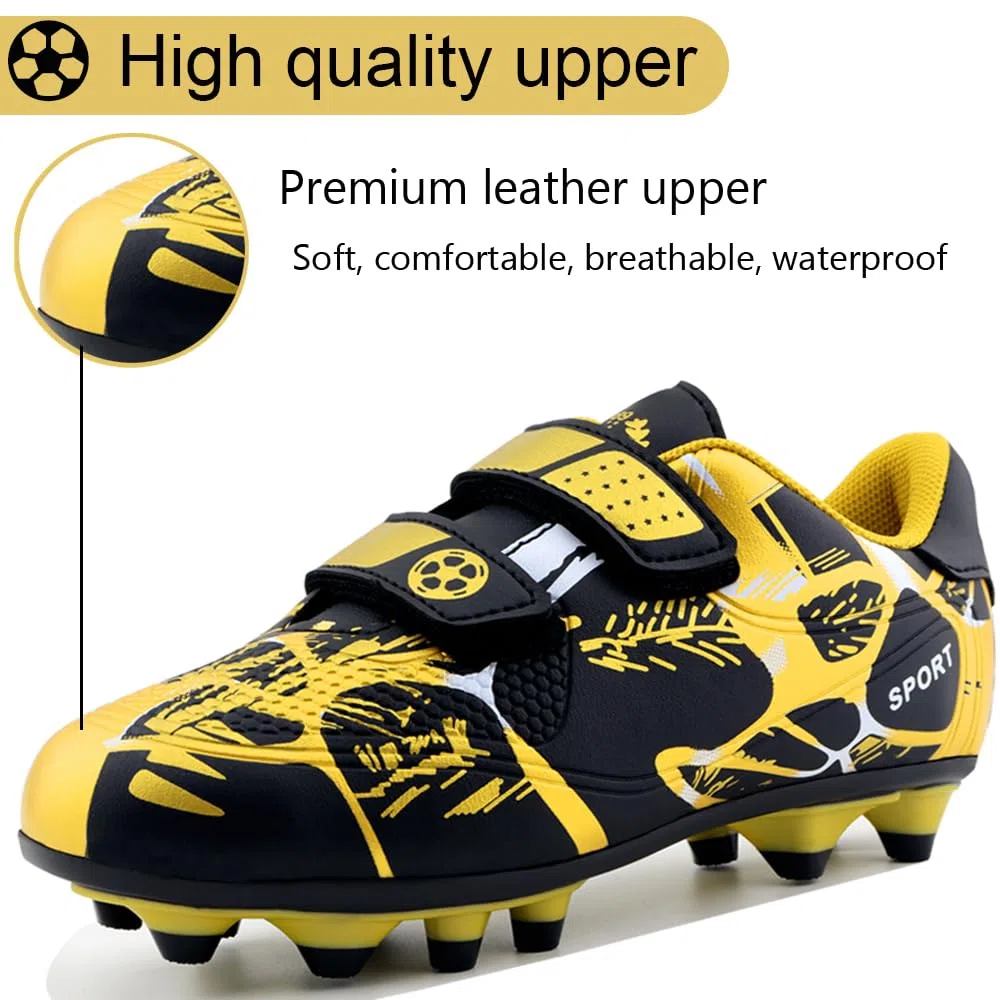 Fußballschuhe Jungen Fussballschuhe Kinder Mädchen Trainingsschuhe Stollenschuhe Sportschueh Kunstrasen Spikes Outdoor Atmungsaktiv Unisex 28-37EU