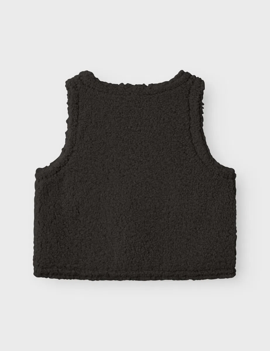 NAME IT Mädchen Nkfriteddy Waistcoat Teddyweste (1er Pack)