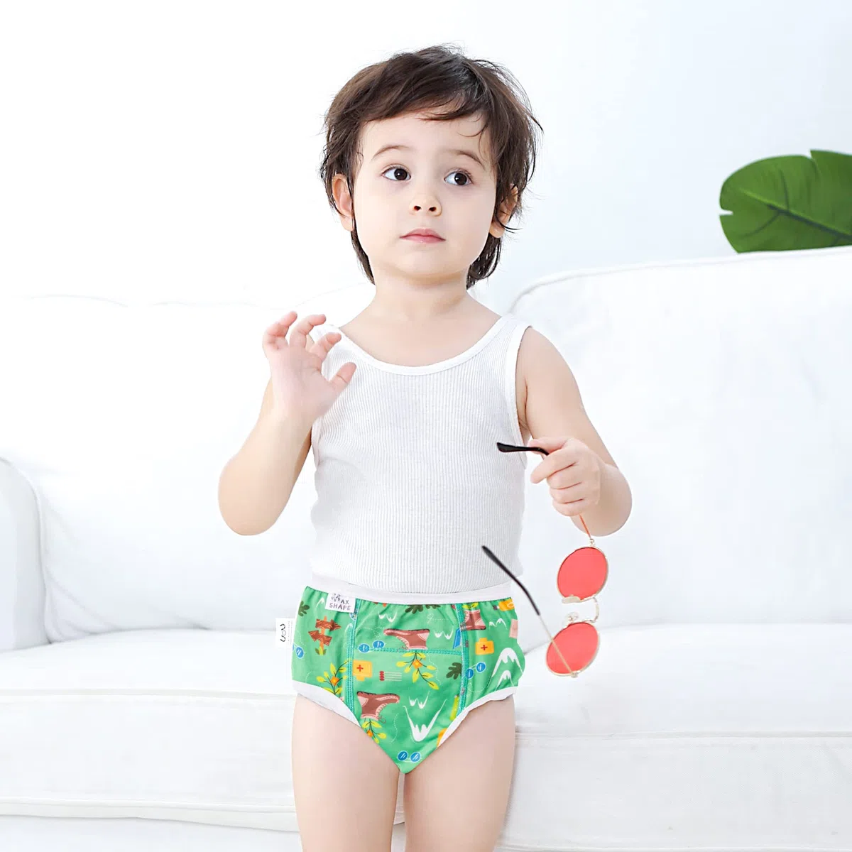 Baby Töpfchen Training Hose, Töpfchen Trainingshose Kinder 7 Pack, Töpfchen Training Unterwäsche für Jungen 2T, 3T, 4T, 5T, 6T