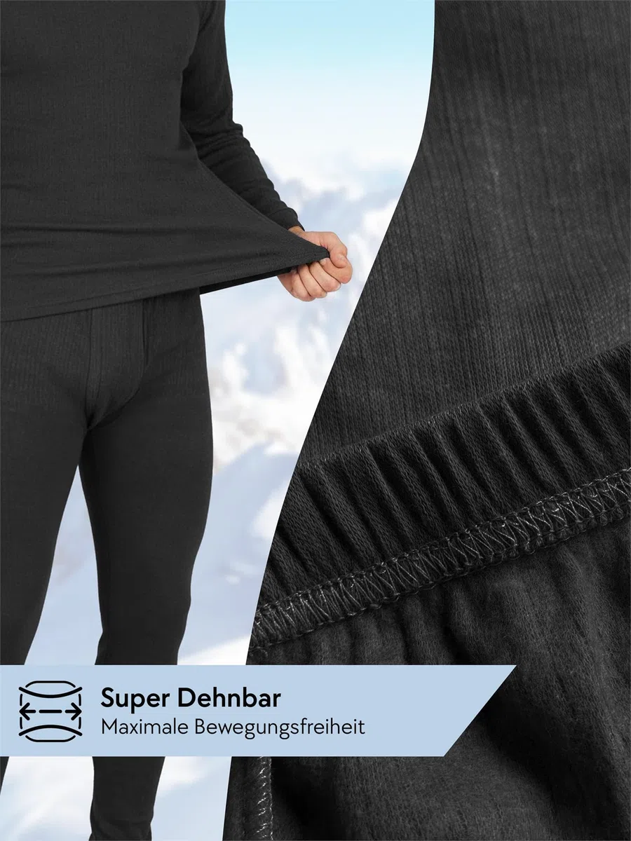 normani Wärmende Herren Thermounterwäsche - Thermohemd und Thermohose - Ski- und Sport Unterwäsche