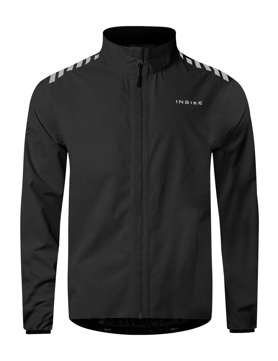 INBIKE Regenjacke Herren Leicht Fahrradjacke Wasserdichte Winddichte Outdoor Sport Jacke für Radsport Laufen Camping Grün Orange Schwarz WB005