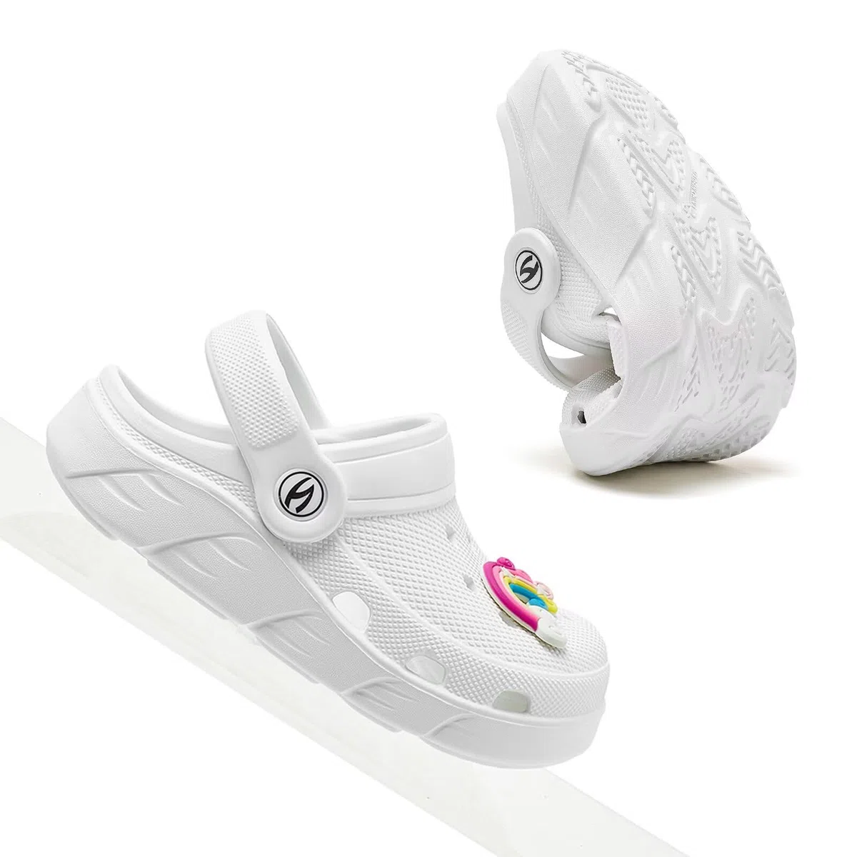 HOBIBEAR Unisex Kinder Classic Clogs Mädchen Jungen Bdeschuhe Gartenschuhe Hausschuhe atmungsaktive Sandalen