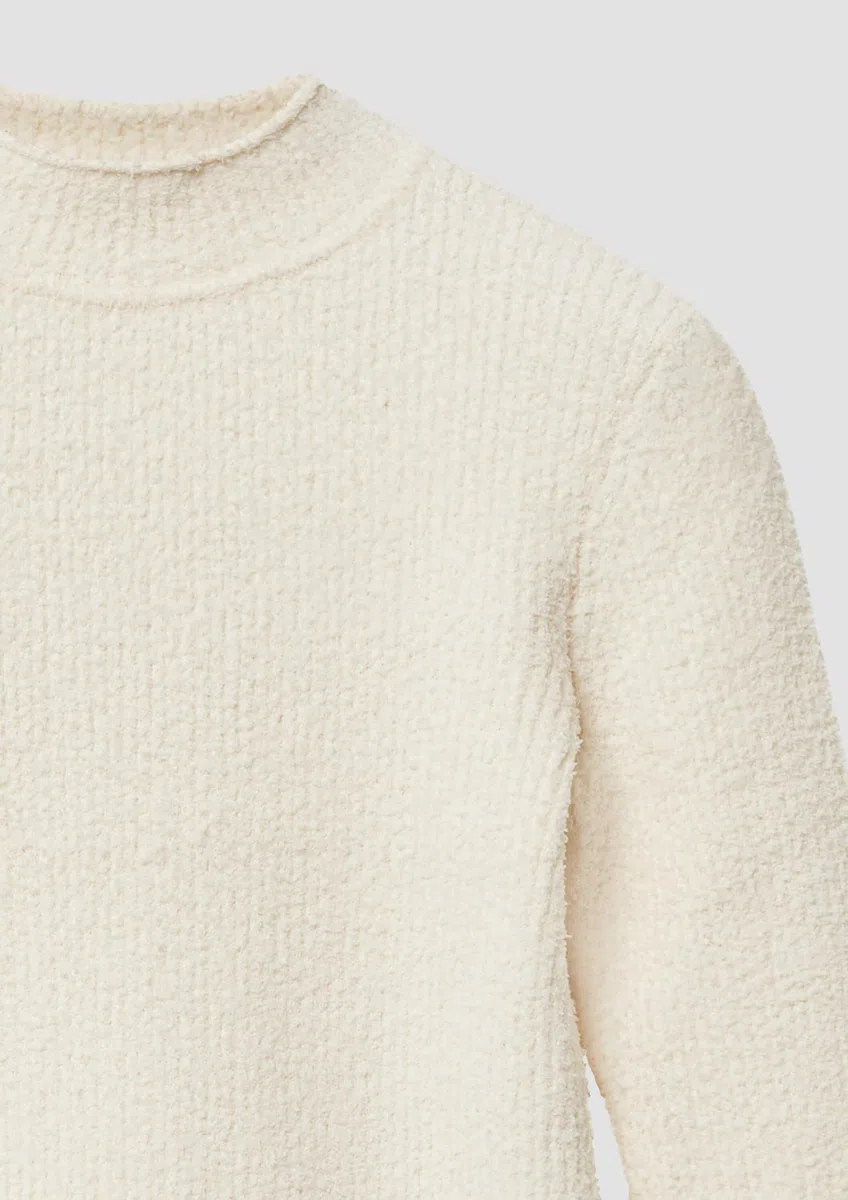 s.Oliver Strickpullover im Slim Fit mit Stehkragen