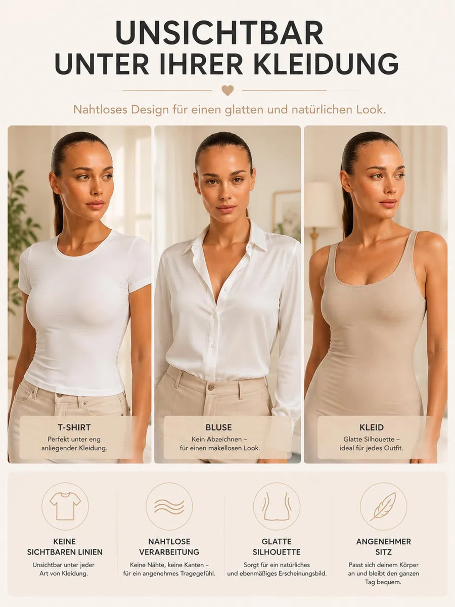 CFab Push-up BH Damen ohne Bügel, nahtlos mit herausnehmbaren Pads | Verstellbare Träger, weiches atmungsaktives Material und herausnehmbare Pads für bequemen Halt und glatte Looks