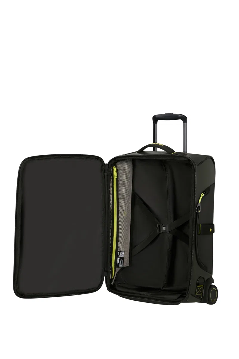 Samsonite Paradiver Light - Reisetasche mit Rollen & Rucksackfunktion (55 cm), Small, Handgepäck, Wasserabweisend, Leicht, 51L, Grün (Jungle Green)