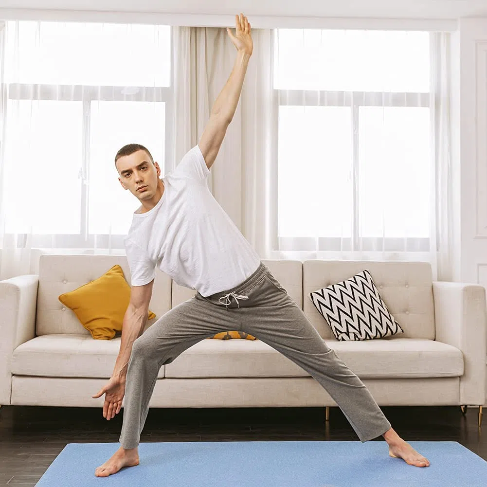 maamgic Herren Leichte Yogahose Jogginghose Baumwolle atmungsaktiv Trainingshose