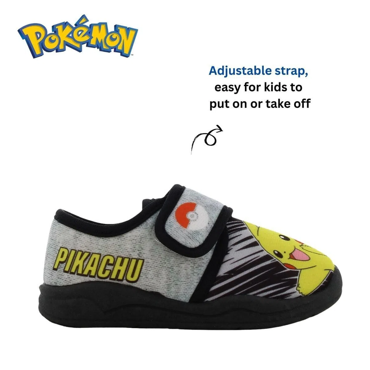 Leomil Pokémon Hausschuhe Jungen Pantoffeln Kinder, Ideal für Kindergarten oder Zuhause