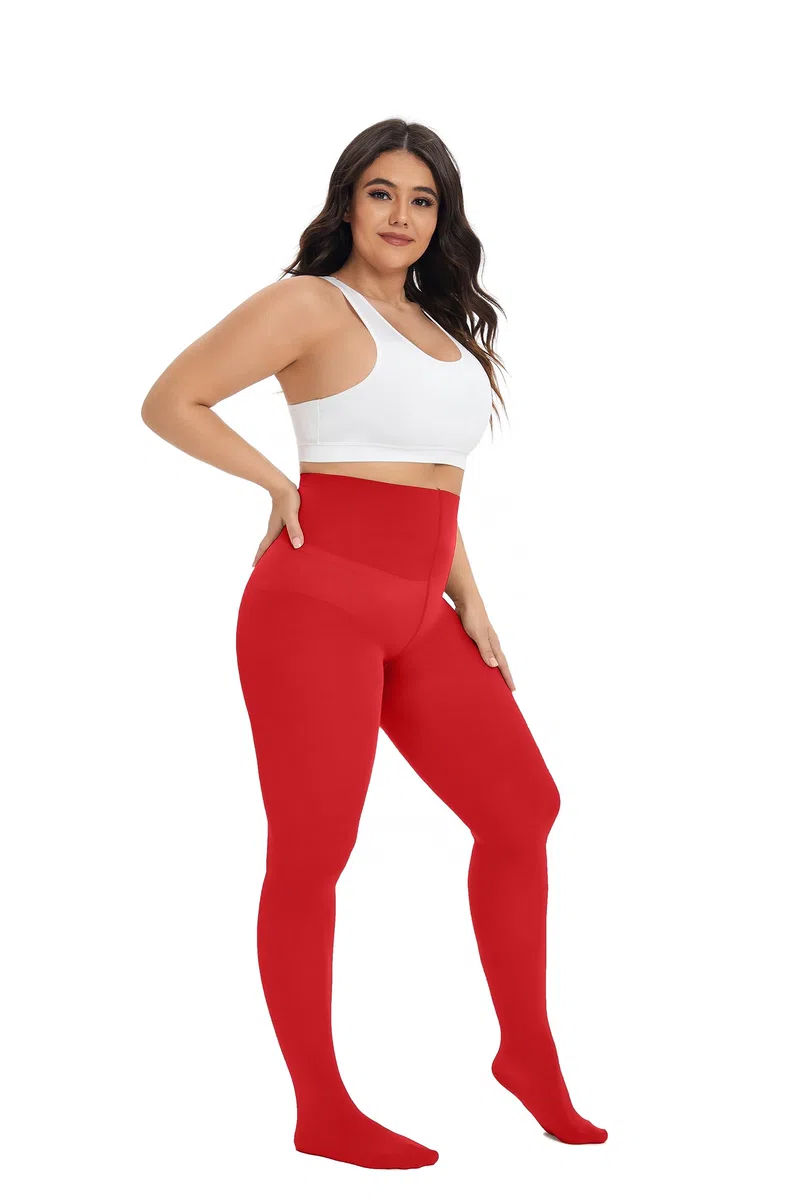 CozyWow Damen Strumpfhose Elastisch Semi-Blickdicht Strumpfhosen Plus Größen XL-4XL