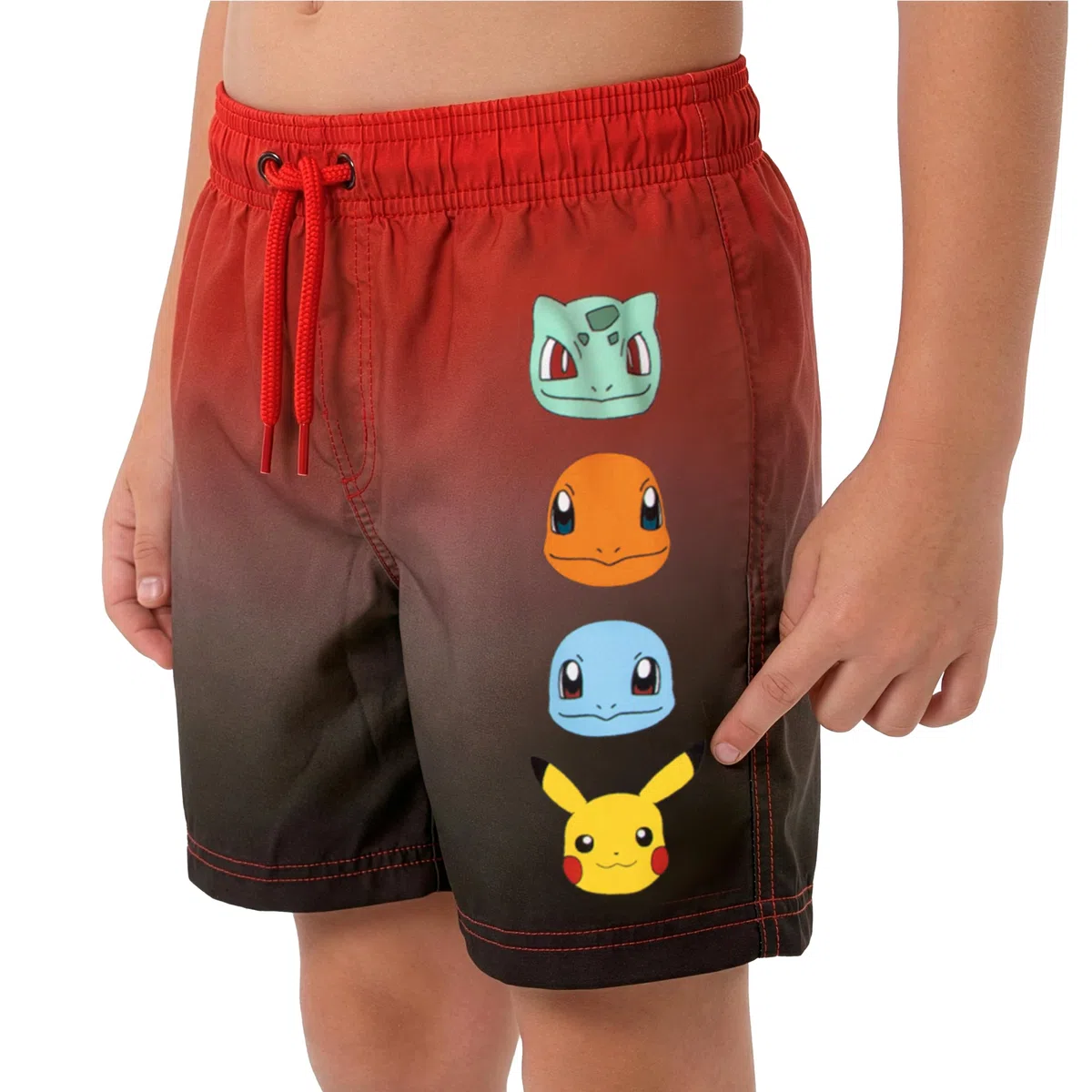 Pokemon Kinderbadehose Und Badeanzug Jungen, Stylischer Schwimmanzug Kinder 2-Teilig Mit Pikachu, Glumanda
