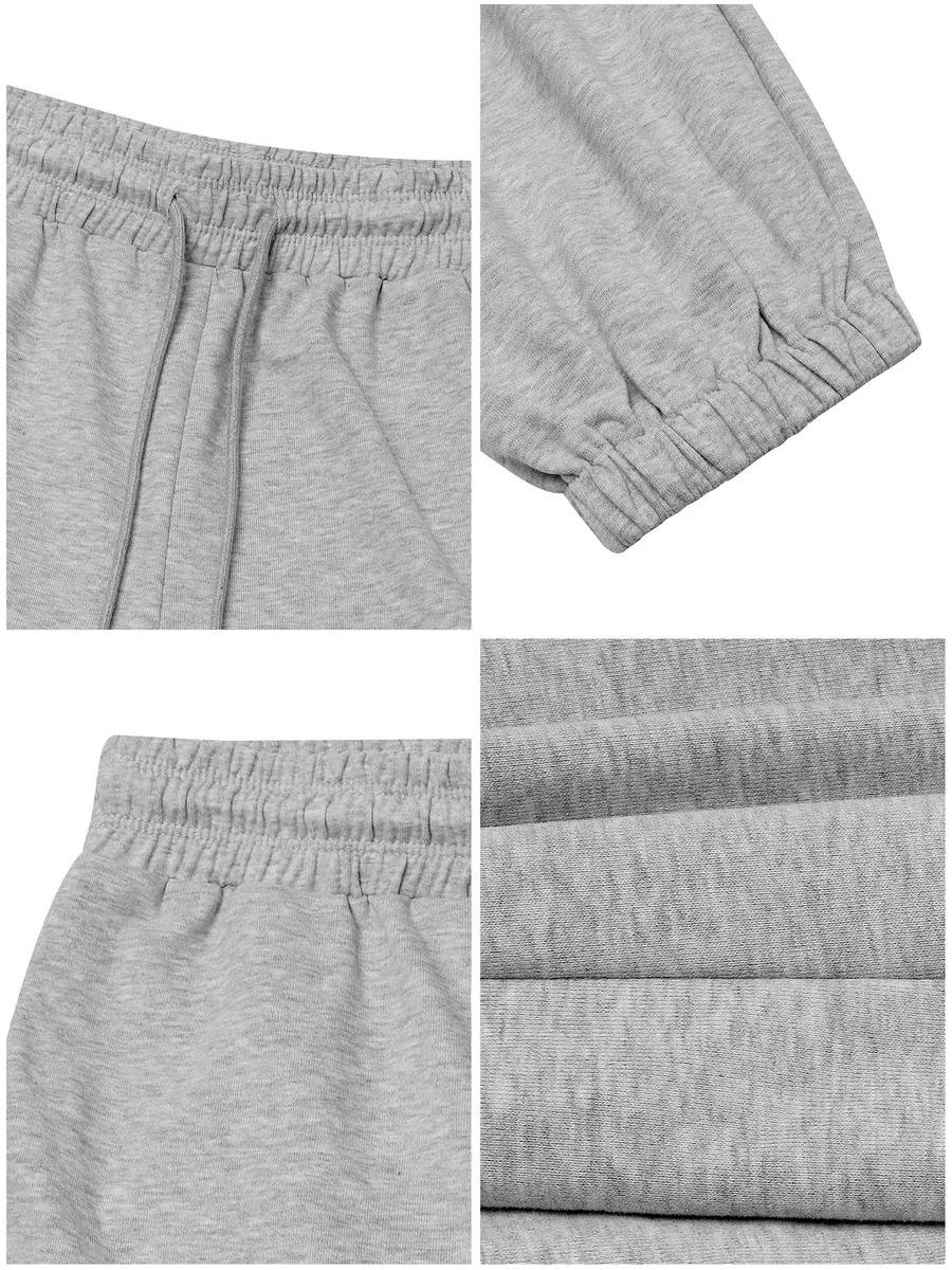 Missufe Damen Jogginghose Freizeithose Hohe Taille Sporthose Trainingshose Cinch Bottom Lang Sweatpants mit Taschen