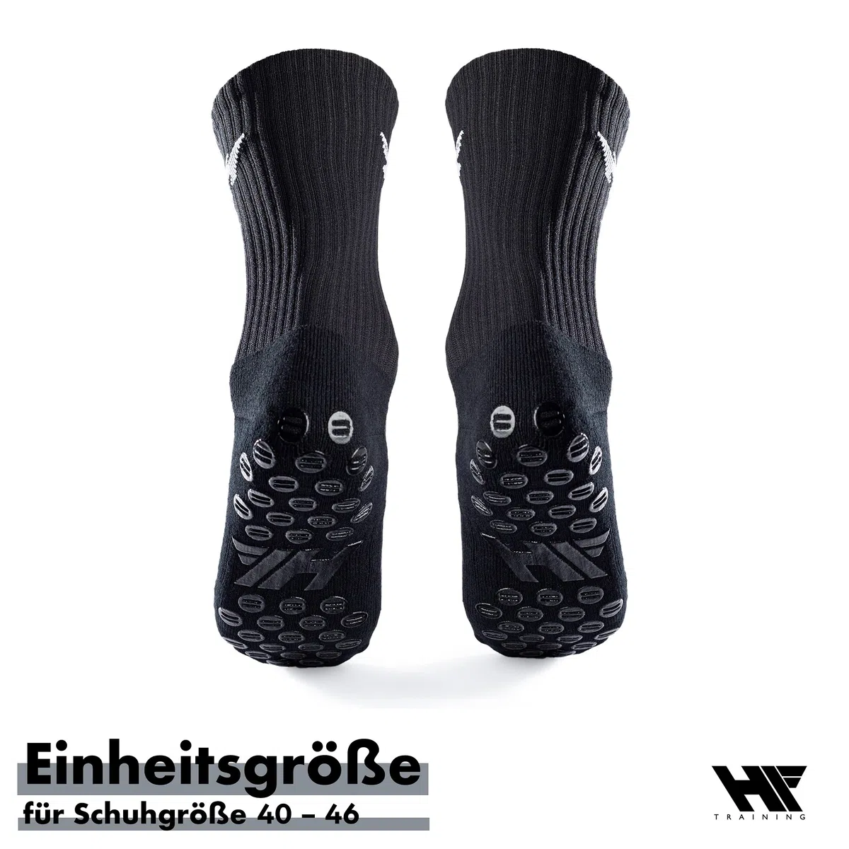 Rutschfeste Fußball Socken mit gummierten Noppen (Unisex) - Fussball-Socken mit Grip für Damen & Herren - Anti-Rutsch Fußballsocken lang - Sportsocken atmungsaktiv