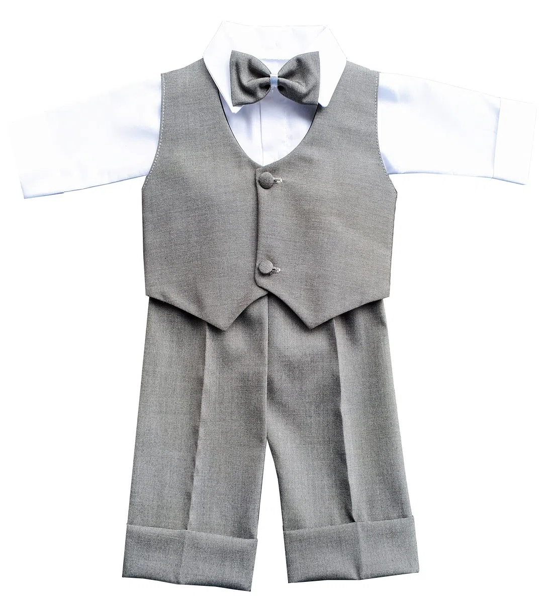 Festanzug Anzug Weste Hose Hemd Fliege Mütze Taufe Baby Set