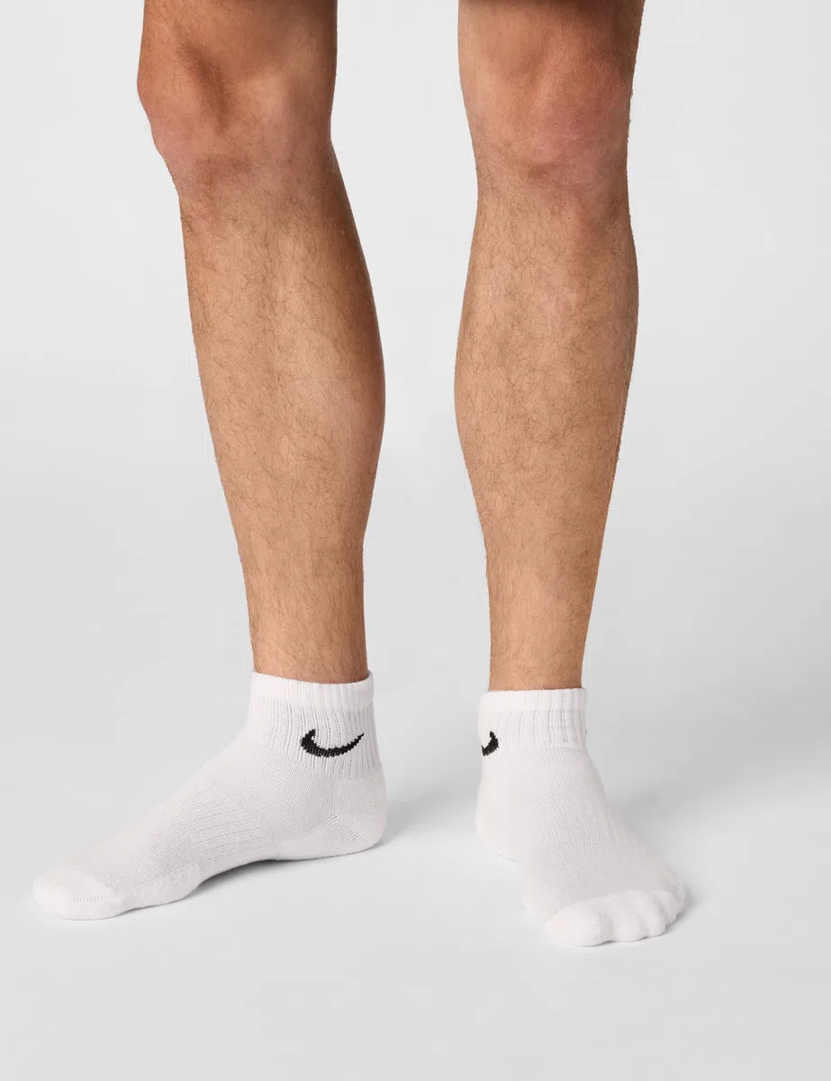 NIKE 6 X Sport Freizeit Socken Strümpfe 2X3er Pack SX7677, Farbe:Weiß, Größe:L = 42-46