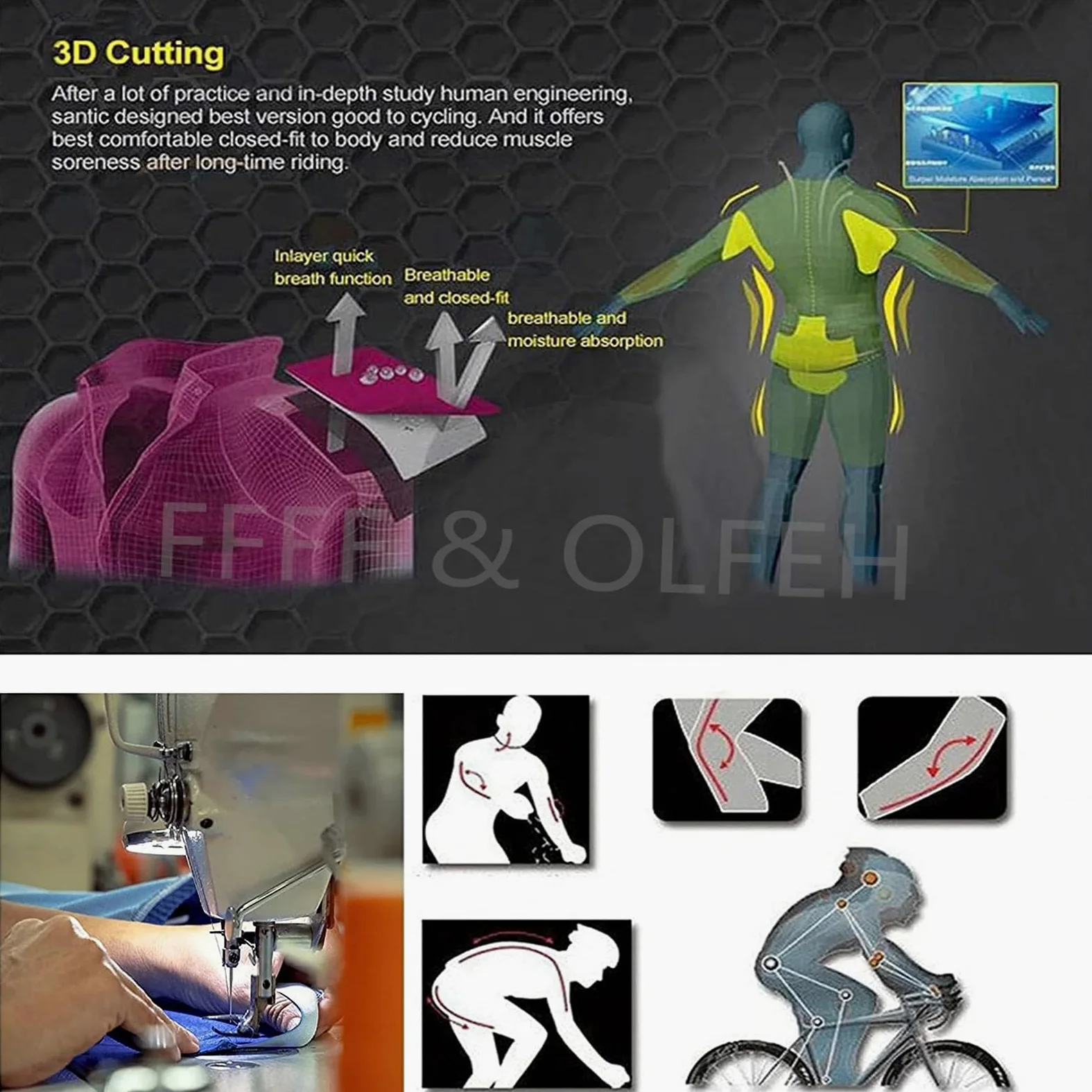 Radtrikot Set,Winter Fleece Radtrikot Fahrradanzug Herren Fahrradbekleidung Radsportanzüge Fahrradtrikot mit Thermofleecefutter Fahrradhose mit Sitzpolster