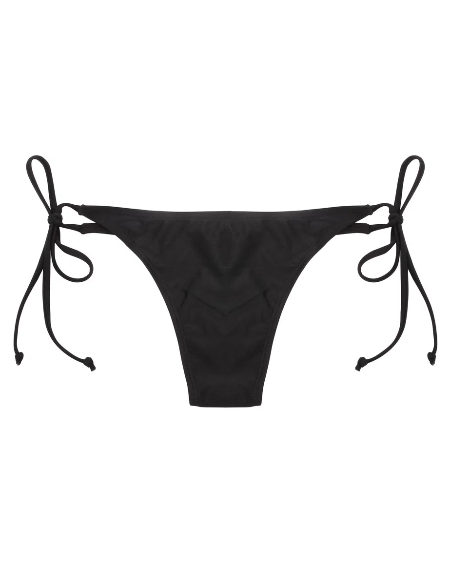 RELLECIGA Damen Bademode Bikinihose Tanga-Unterteil mit Schnürchen Thong Bottom