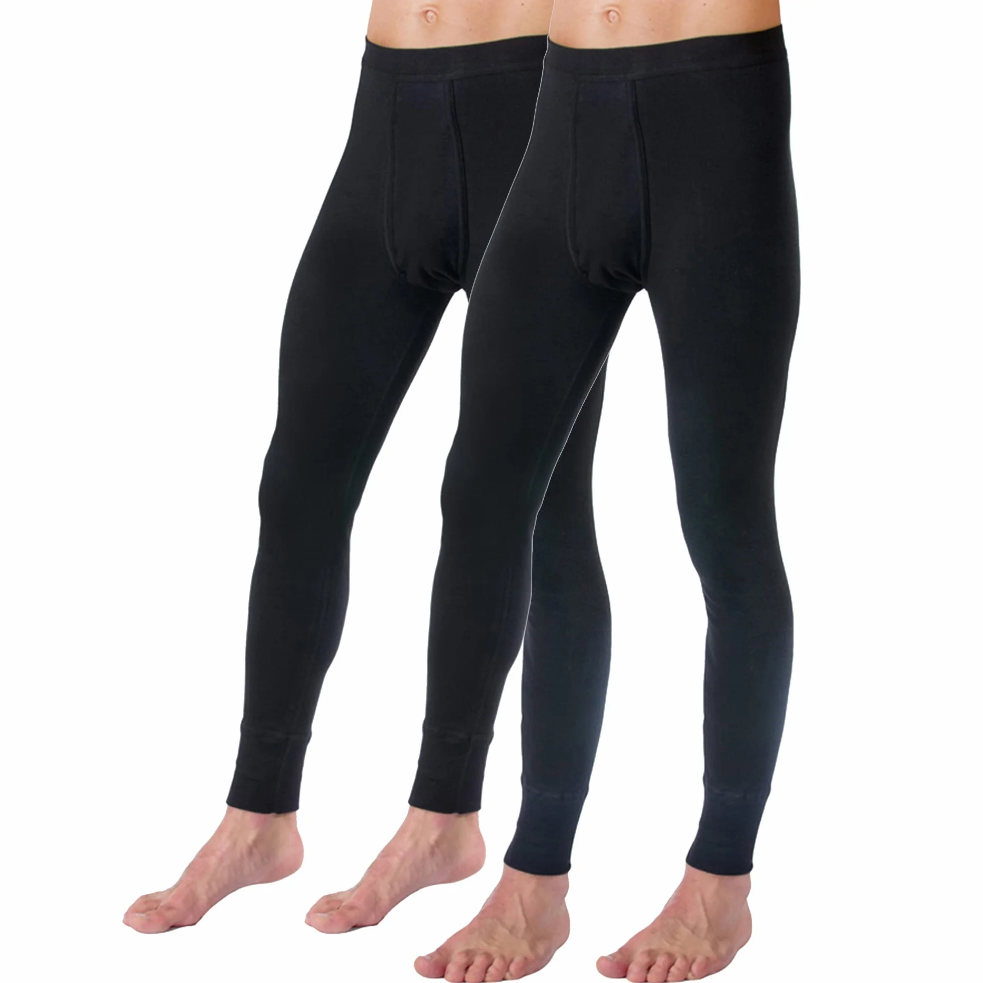 HERMKO 3540 2er Pack Herren Lange Unterhose Long Johns (Weitere Farben) Bio-Baumwolle