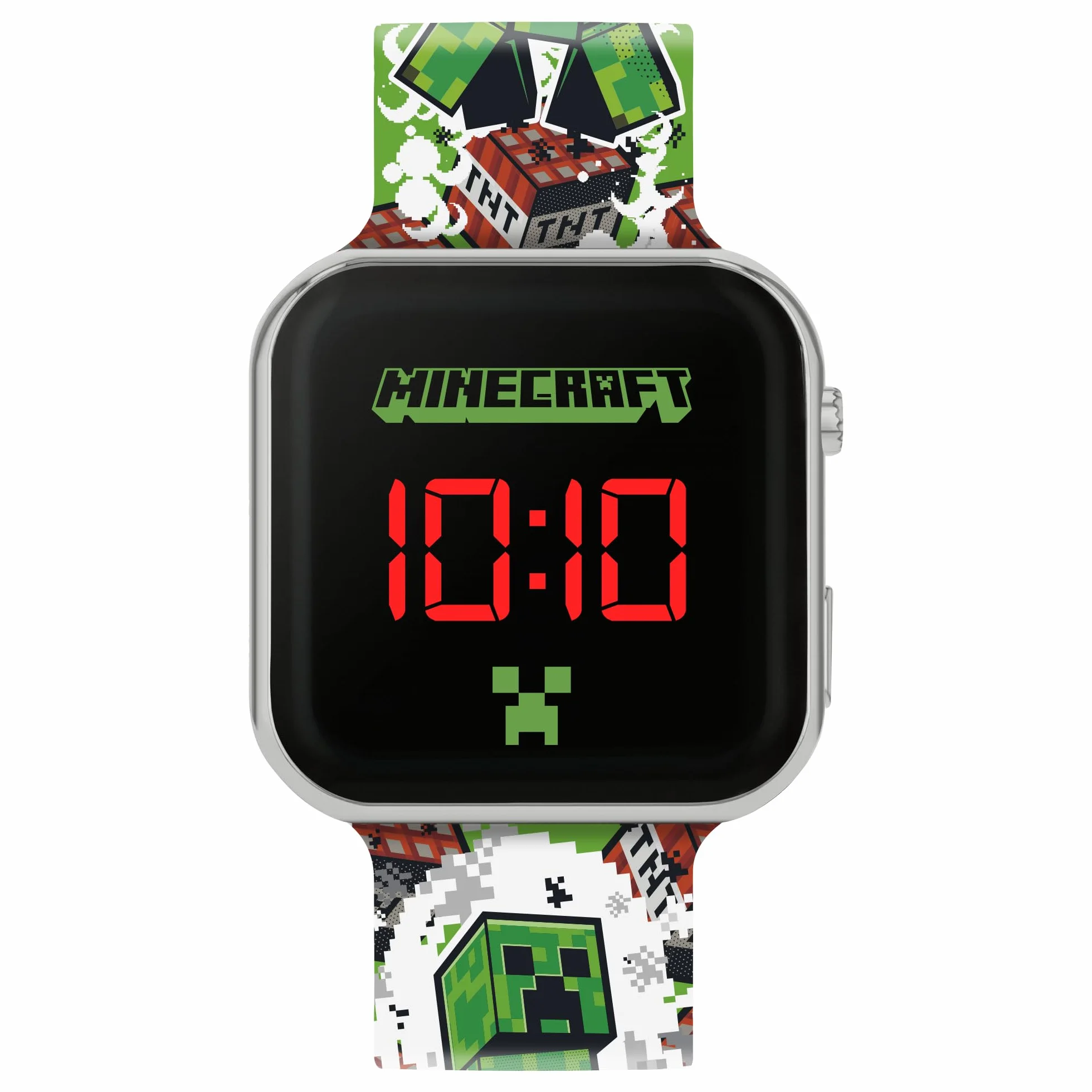 Accutime Disney Jewelry Disney Minecraft LED Watch Grün MIN4181
