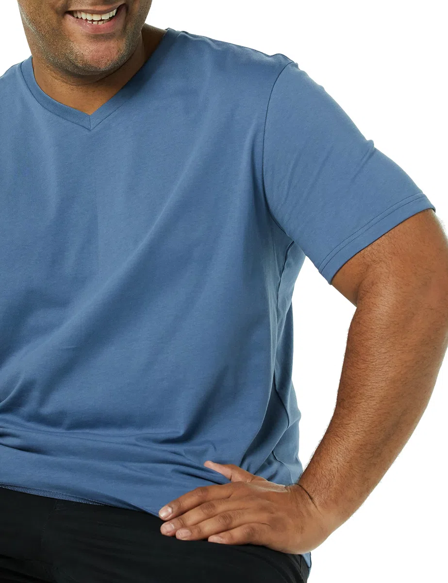 Amazon Essentials Herren Kurzärmelige T-Shirts mit V-Ausschnitt
